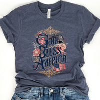 God Bless America Patriotic Faithbased T-Shirt