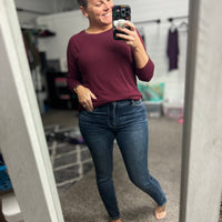 Judy Blue Mid-Rise Waist Skinny Jeans with Thermal Lining