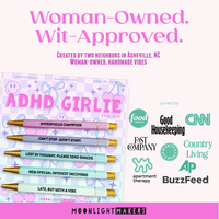ADHD Girlie - Pen Set - Funny Gift, Neurodivergent