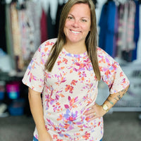 Heimish Urban Ribbed Floral Top