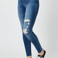 Judy Blue High Waist Distressed Skinny Jeans
