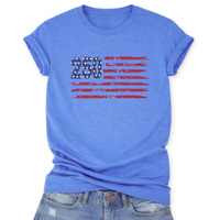 America 250 Flag T-Shirt | Patriotic Graphic Tee | July 4th