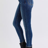 Judy Blue Mid-Rise Waist Skinny Jeans with Thermal Lining