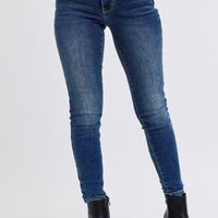 Judy Blue Mid-Rise Waist Skinny Jeans with Thermal Lining