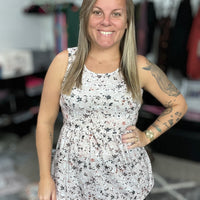 Michelle Mae Floral Ruffle Tank