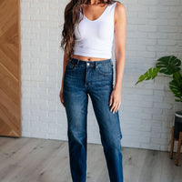 Muriel Mid Rise Control Top Classic Straight Jeans