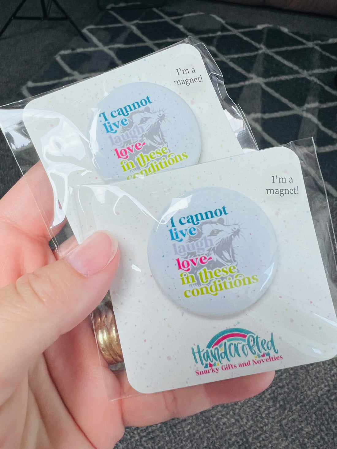 Snarky & Silly Keychains & magnets