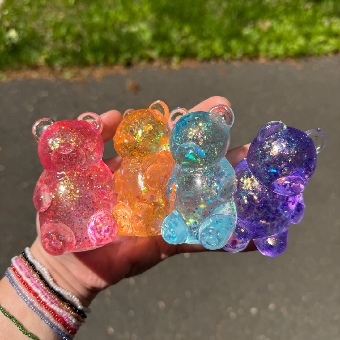 Glitter Gummy Bear Squish