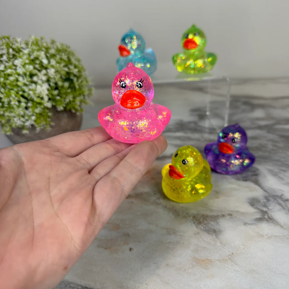 Squishy Glitter Ducks