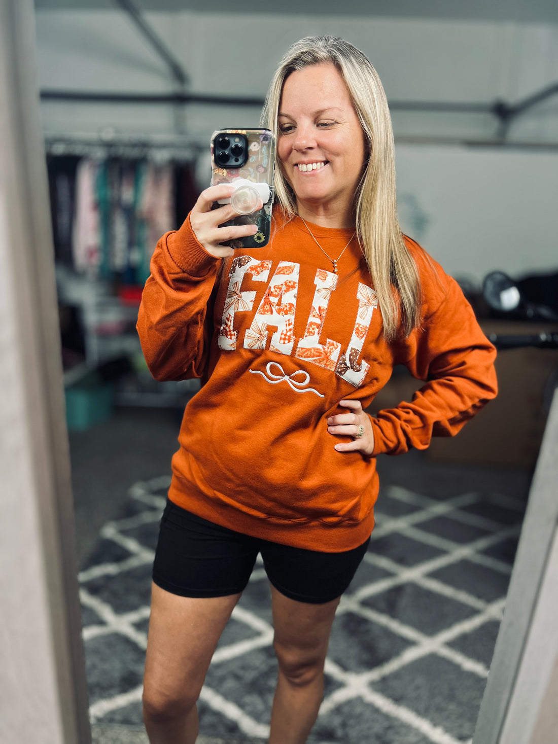 Fall Embroidered Sweatshirt