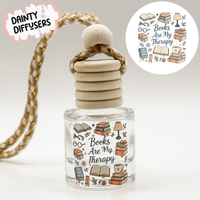 Books Are My Therapy Car Diffuser