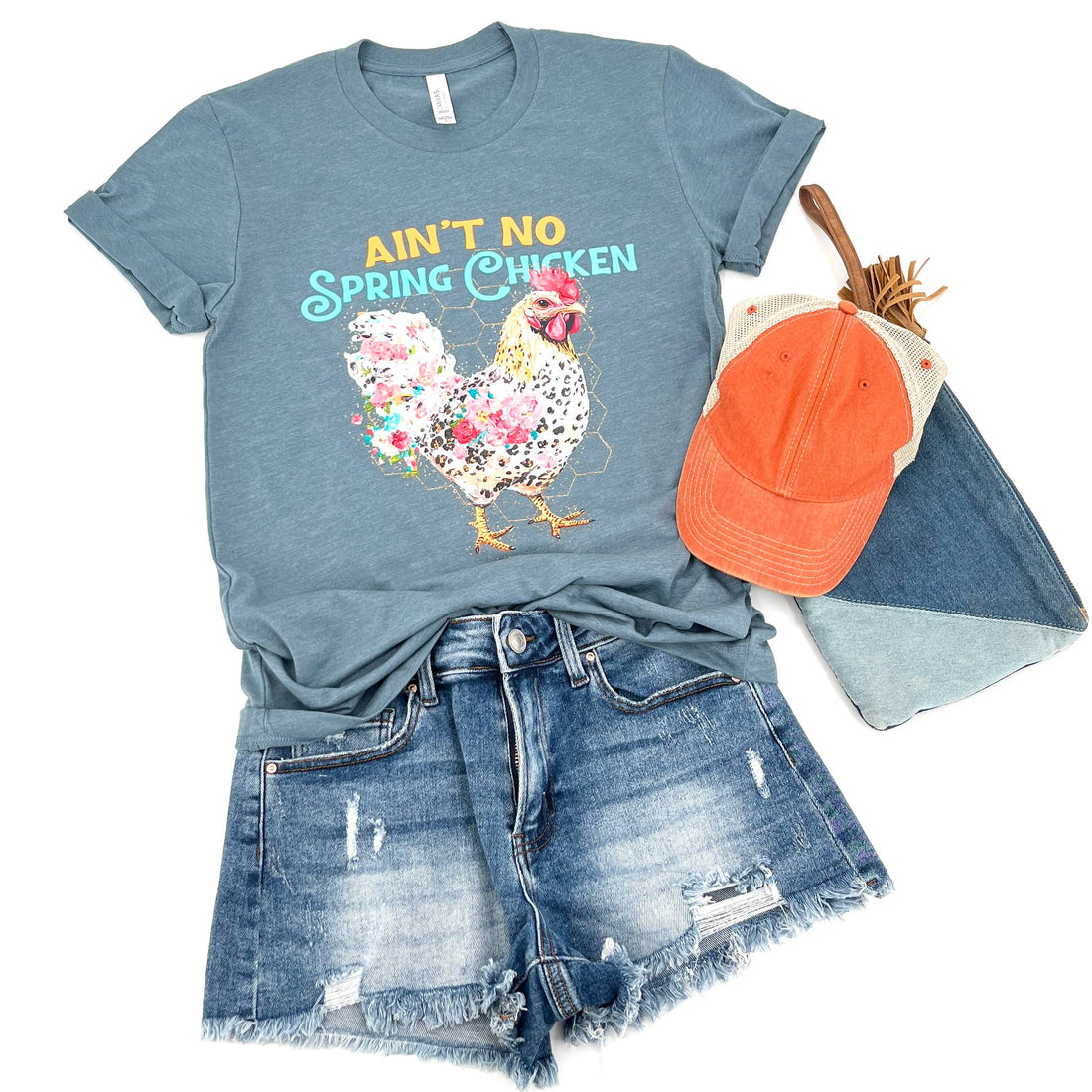 No Spring Chicken Floral Graphic Tee | Farm |Spring 2026