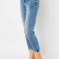 Judy Blue Cuffed Hem Slim Jeans