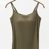 Adjustable Strap Modal Cami with Bra