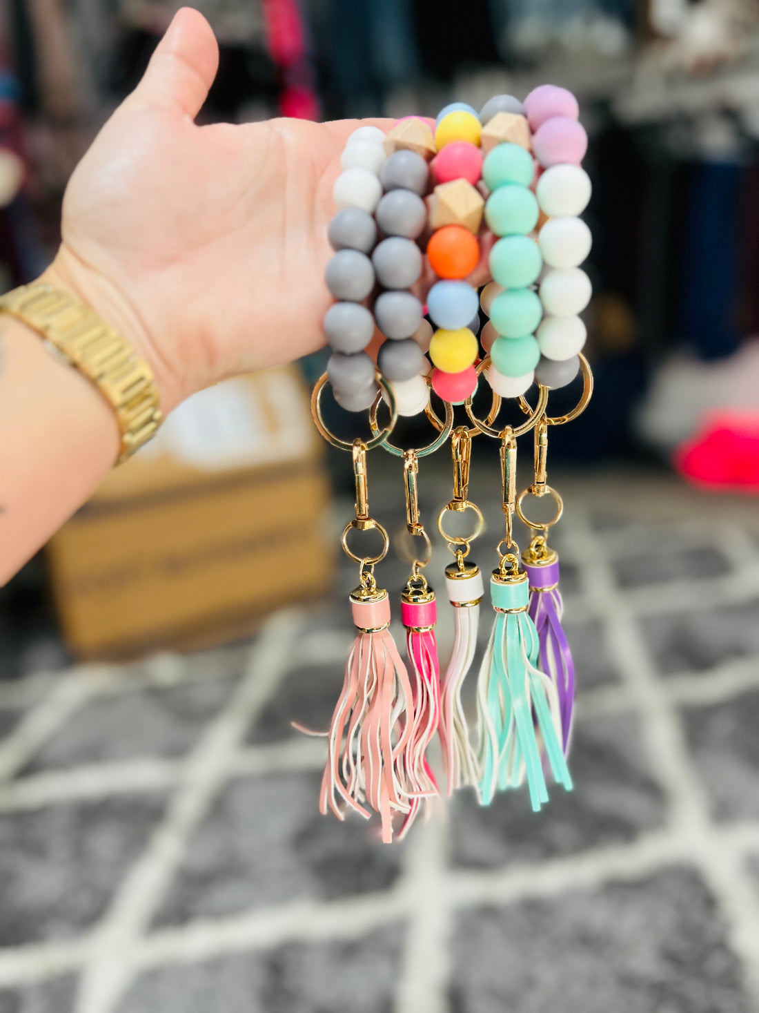 Tassel Bead Key Chain