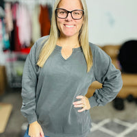 Lace Accent Pullover