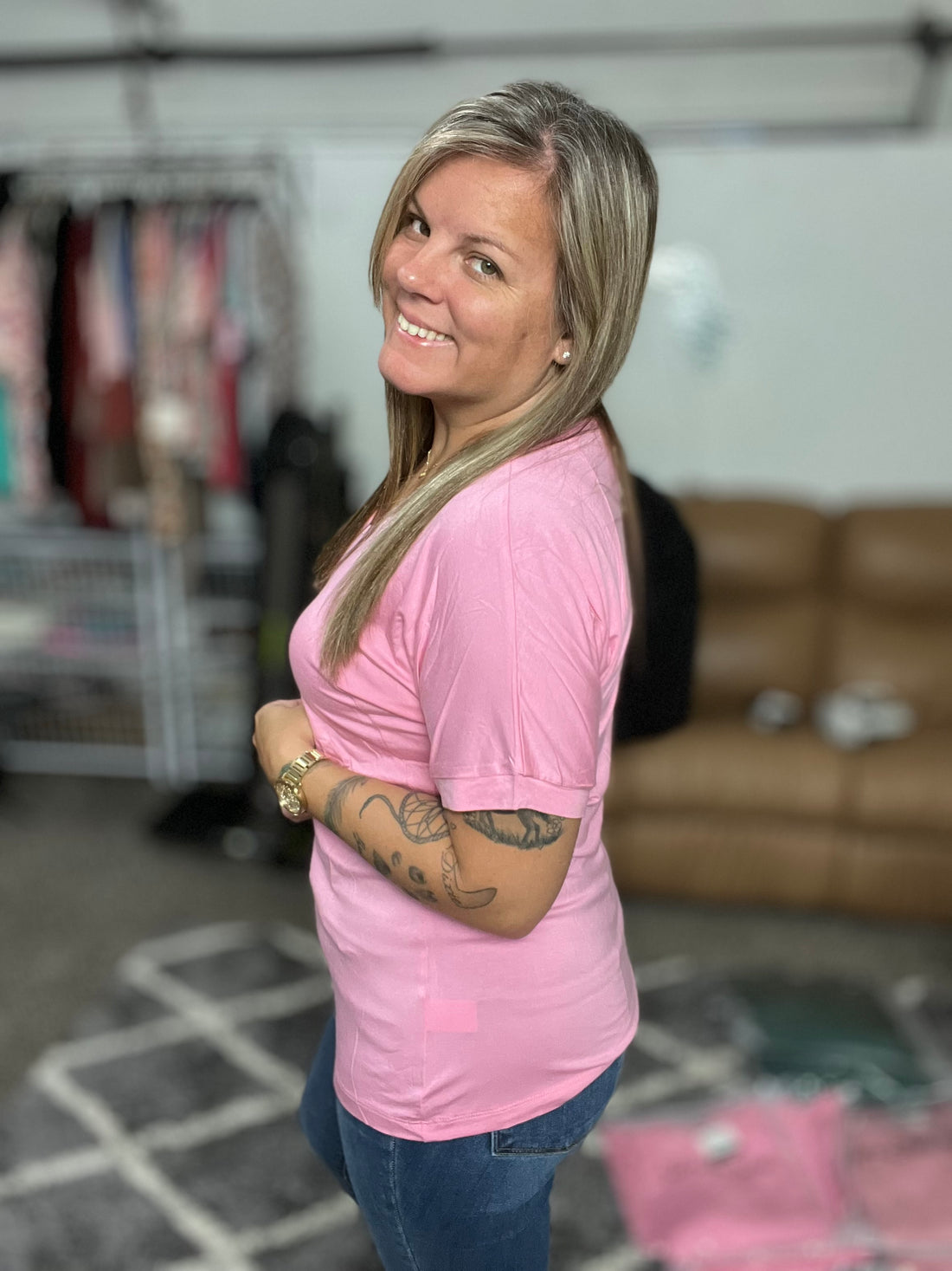 Bamboo Vneck Tee