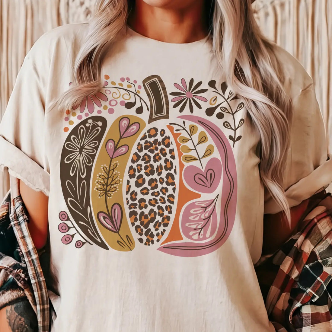 Vintage Floral Pumpkin Tee