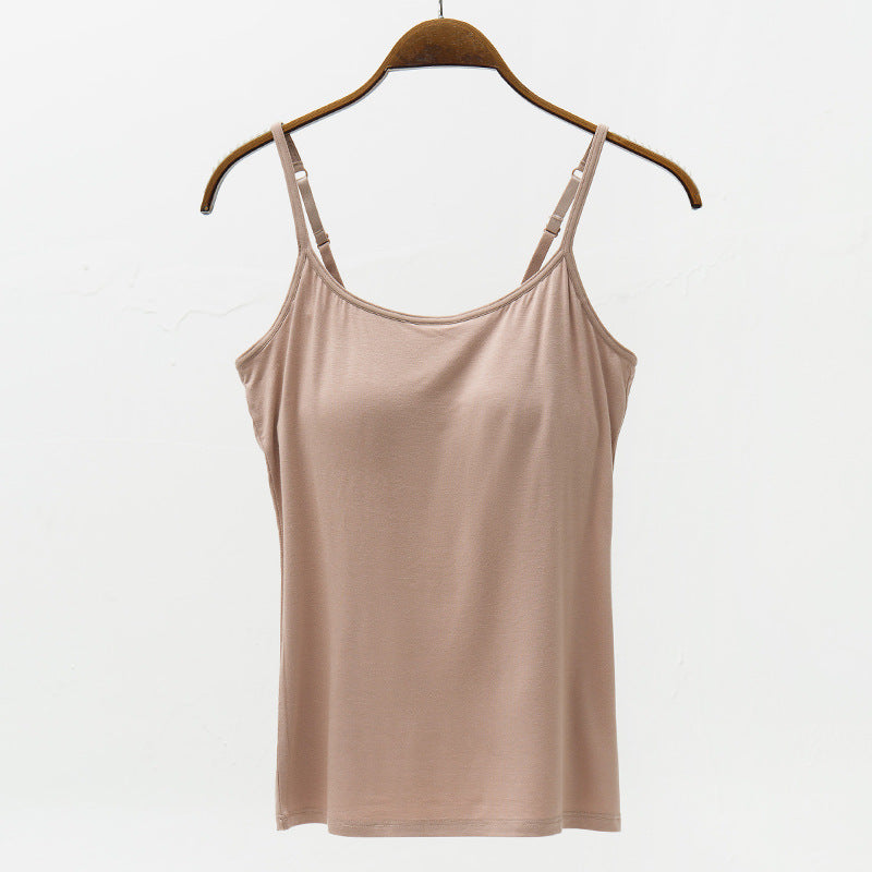 Adjustable Strap Modal Cami with Bra