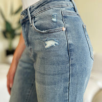 Judy Blue High Waist Distressed Straight Jeans