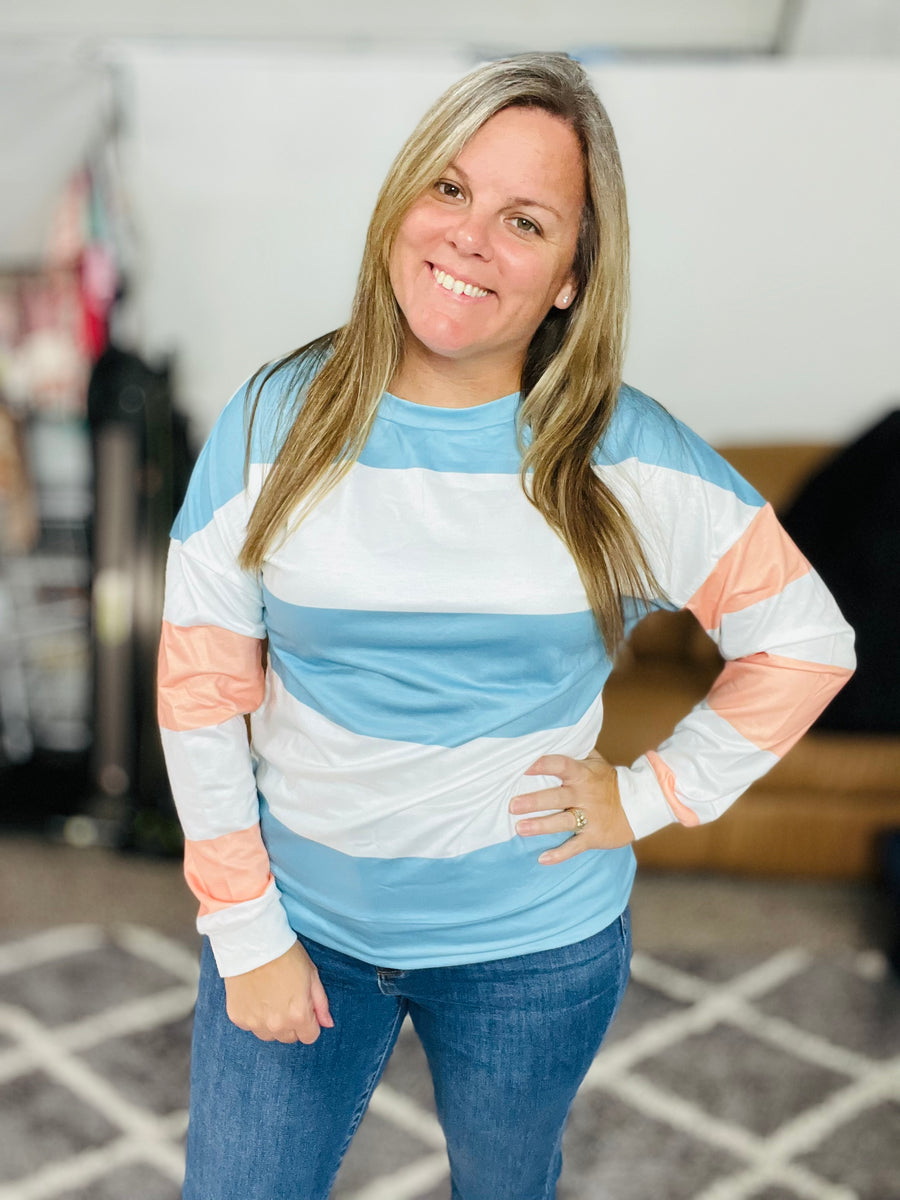 The Prettiest Long Sleeve Striped Top