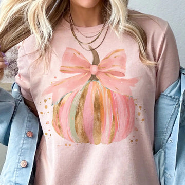 Pumpkin Bow Tee