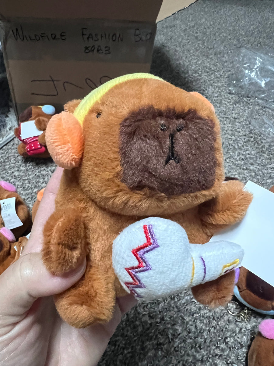 Capybara Music Keychains