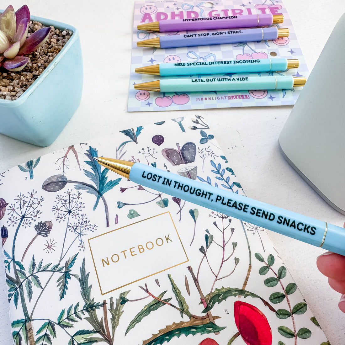 ADHD Girlie - Pen Set - Funny Gift, Neurodivergent