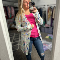 Michelle Mae Classic Cardigan SPRING FLORALS
