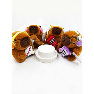 Capybara Music Keychains