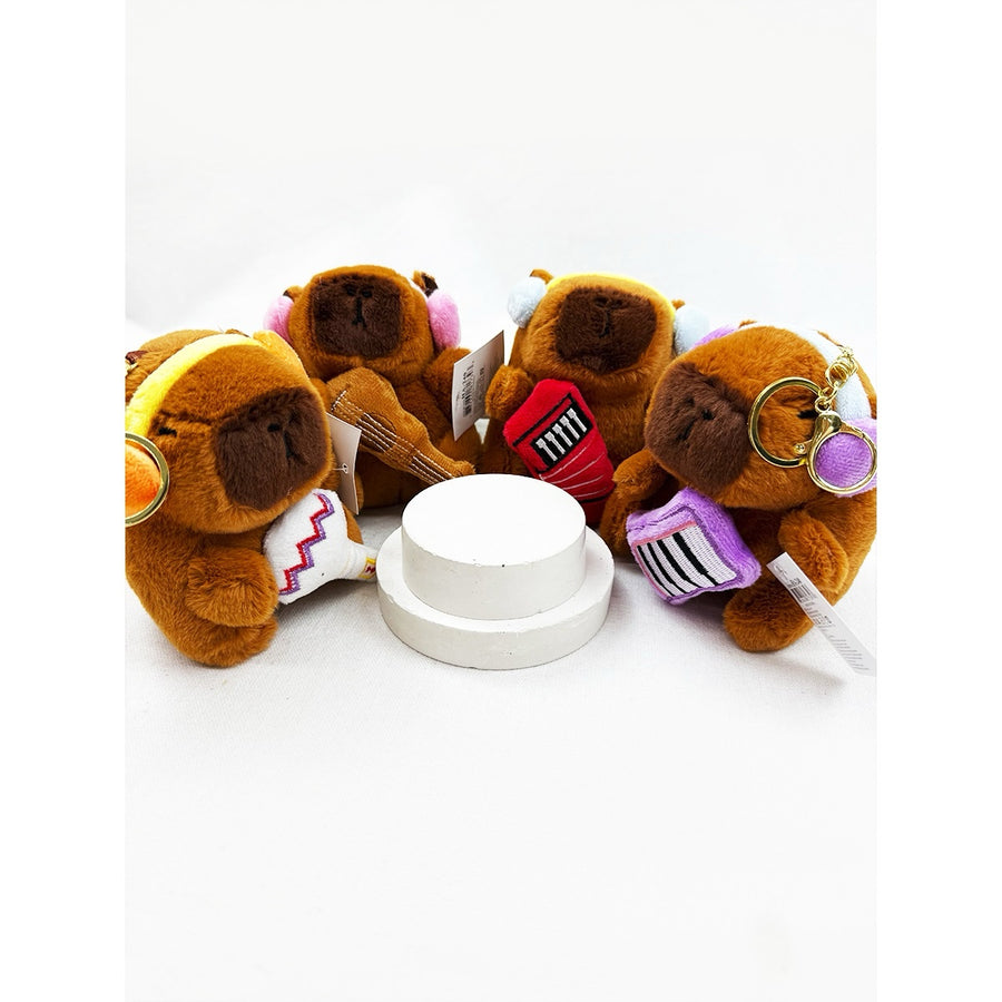 Capybara Music Keychains