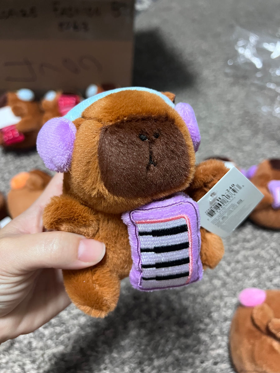 Capybara Music Keychains