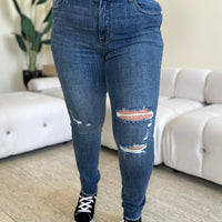 Judy Blue High Waist Distressed Skinny Jeans