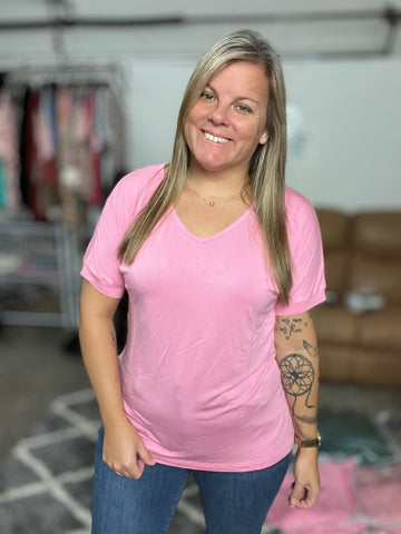 Bamboo Vneck Tee