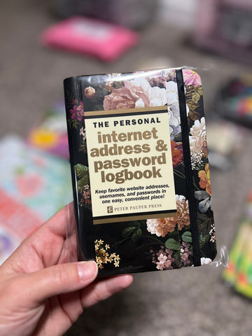 Internet & Password Logbook