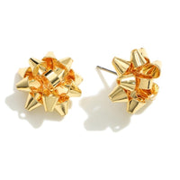 Christmas Bow Stud Earrings