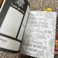 Pray More, worry less coloring journal