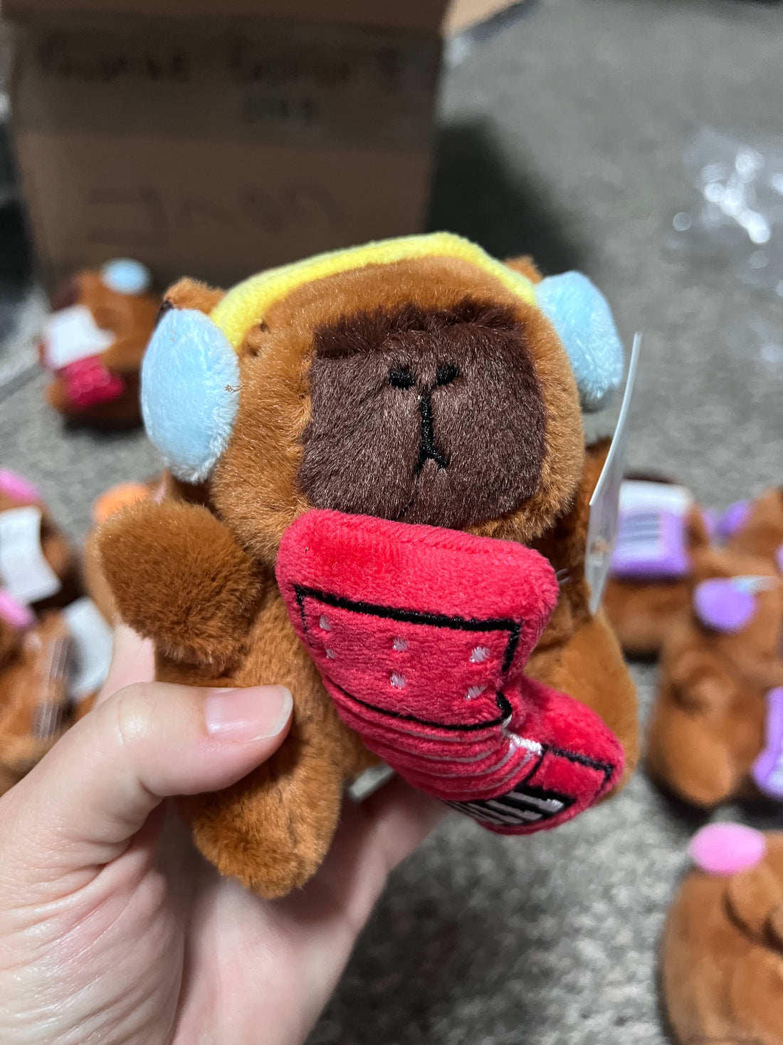 Capybara Music Keychains