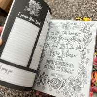 Pray More, worry less coloring journal