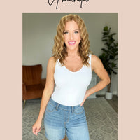 Let Me Be Your Wings V-Neck Top in Taupe