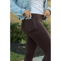 Julia Rose Solid Pocket Leggings