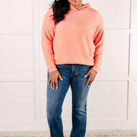 Basically My Favorite Hooded Pullover in Coral