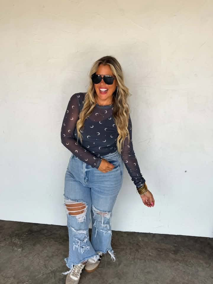 Halloween Mesh Tops