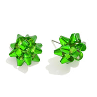 Christmas Bow Stud Earrings