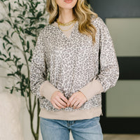 Everything You Need Patchwork Crew Neck Pullover