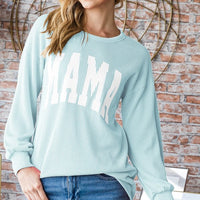 Mama Ribbed Sweatshirt