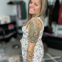 Michelle Mae Floral Ruffle Tank