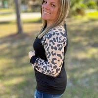 Heimish Animal Print Long Sleeve Top