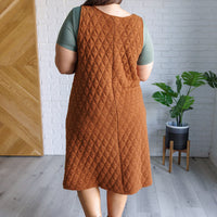 Free Falling Quilted Midi Dress