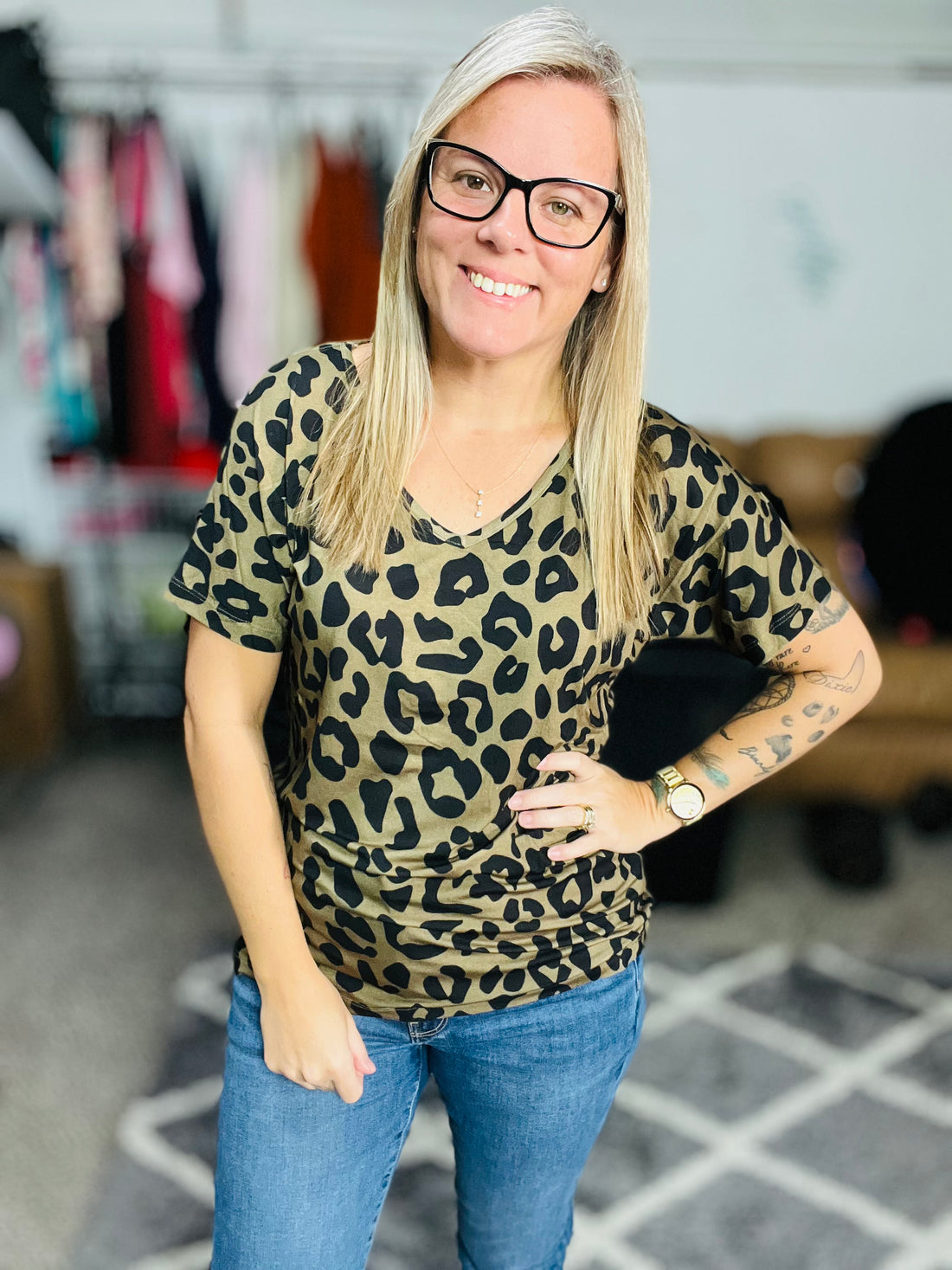 Michelle Mae Chloe Cozy Top (animal print)